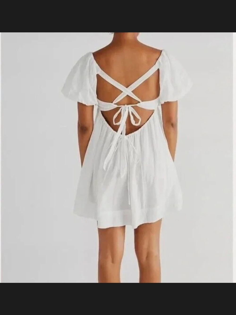 Free People Marina Mini Dress Endless Summer Sqaure Neck Size S - Picture 2 of 7